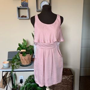 Blush Pink Mini Dress w Pockets